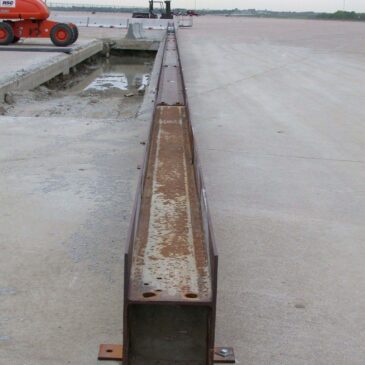 Bolted-Down, H-Pile, Steel Temporary Barrier System